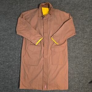 Brown/Yellow reversible Marlboro trench/rain coat